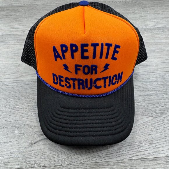 Guns & roses Hap Cap Mens Adjustable Apetite For Destruction Colorblock - Picture 2 of 11